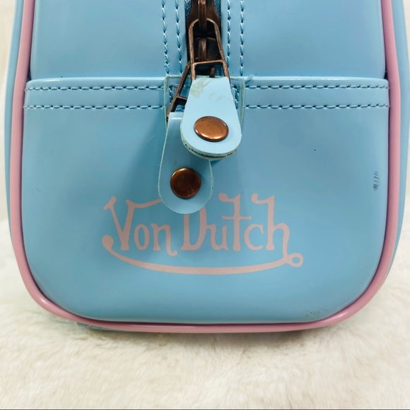 Von Dutch Blue & pink bowling purse - Picture 9 of 16